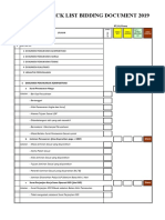 Check List Bidding Document