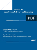 Open Source Software and Licensing