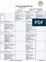 Matriz de Programacion de Matematica Semana 25 Ccesa007