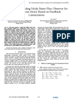 A High-Order Sliding Mode Stator Flux Observer For Asynchronous Motor Bases On Feedback Linerization