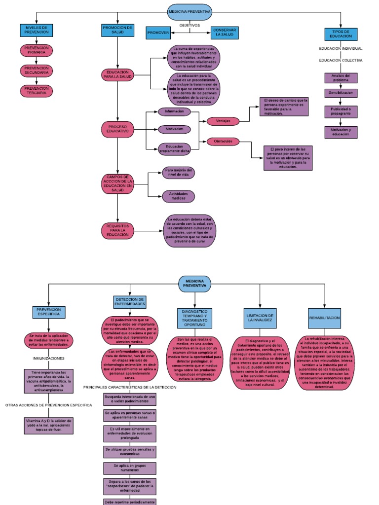 Mapa Conceptual de Medicina Preventiva | PDF | Cuidado de la salud ...
