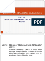 Design of Temporary Joints