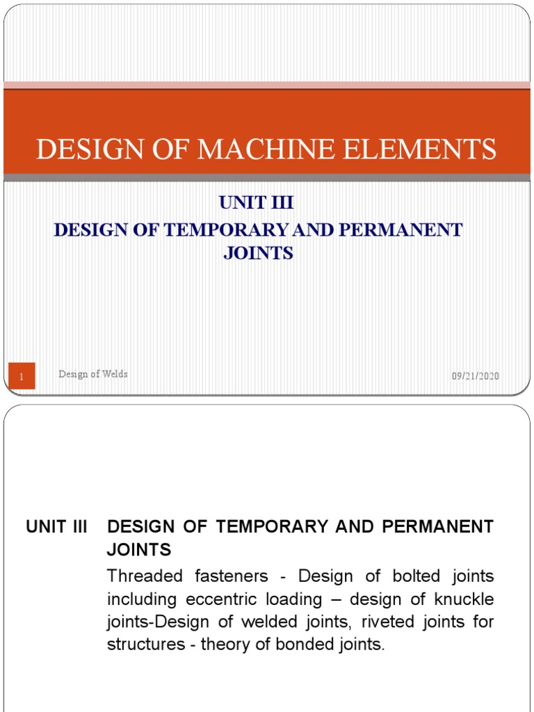 Design of Temporary and Permanent Joints | PDF | Welding | Construction