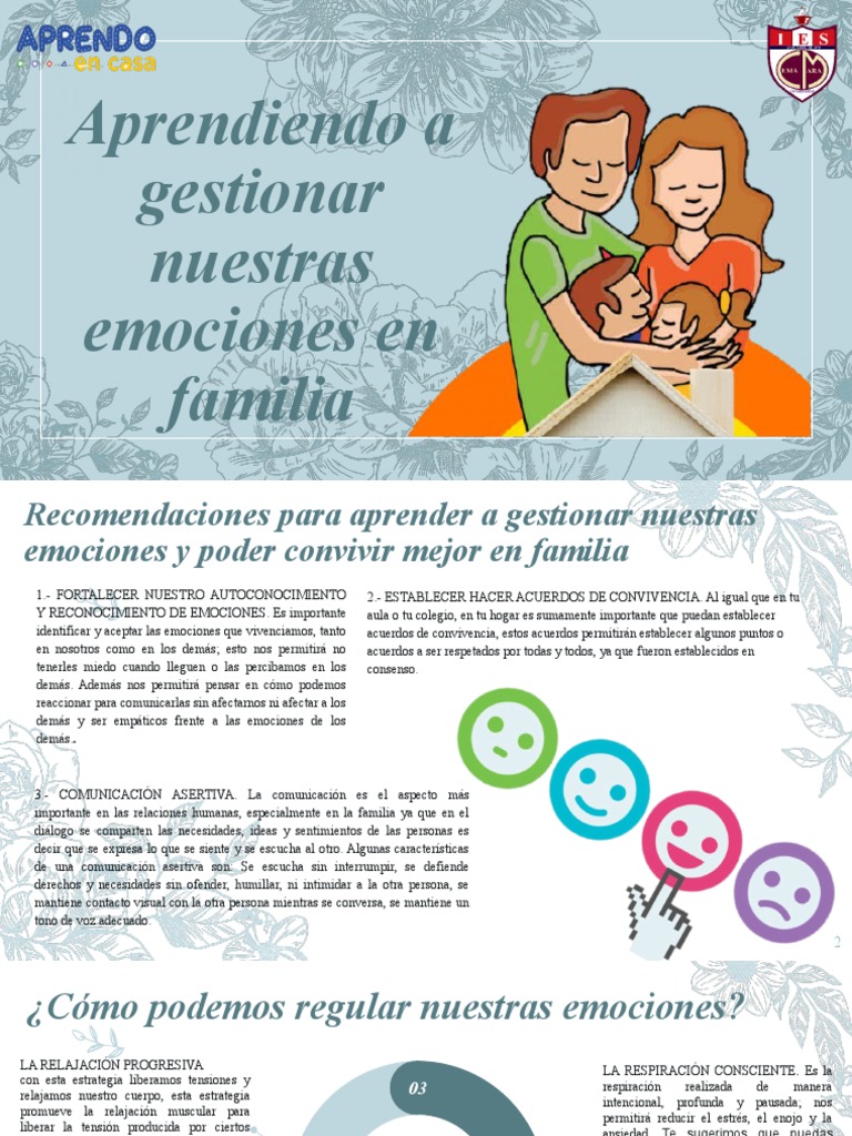 Gestión Emocional Familiar: Guía Práctica | PDF | Las emociones ...