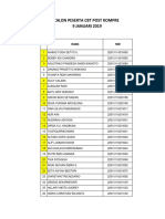 Calon Peserta CBT Post Kompre 9 Januari 2019