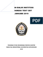 Umpan Balik Progress Test CBT 2019