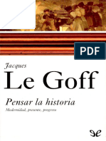 Le Goff, Jacques. - Pensar La Historia (EPL) (2018) PDF