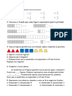 Exercícios Matemática Fração - 2quinzena