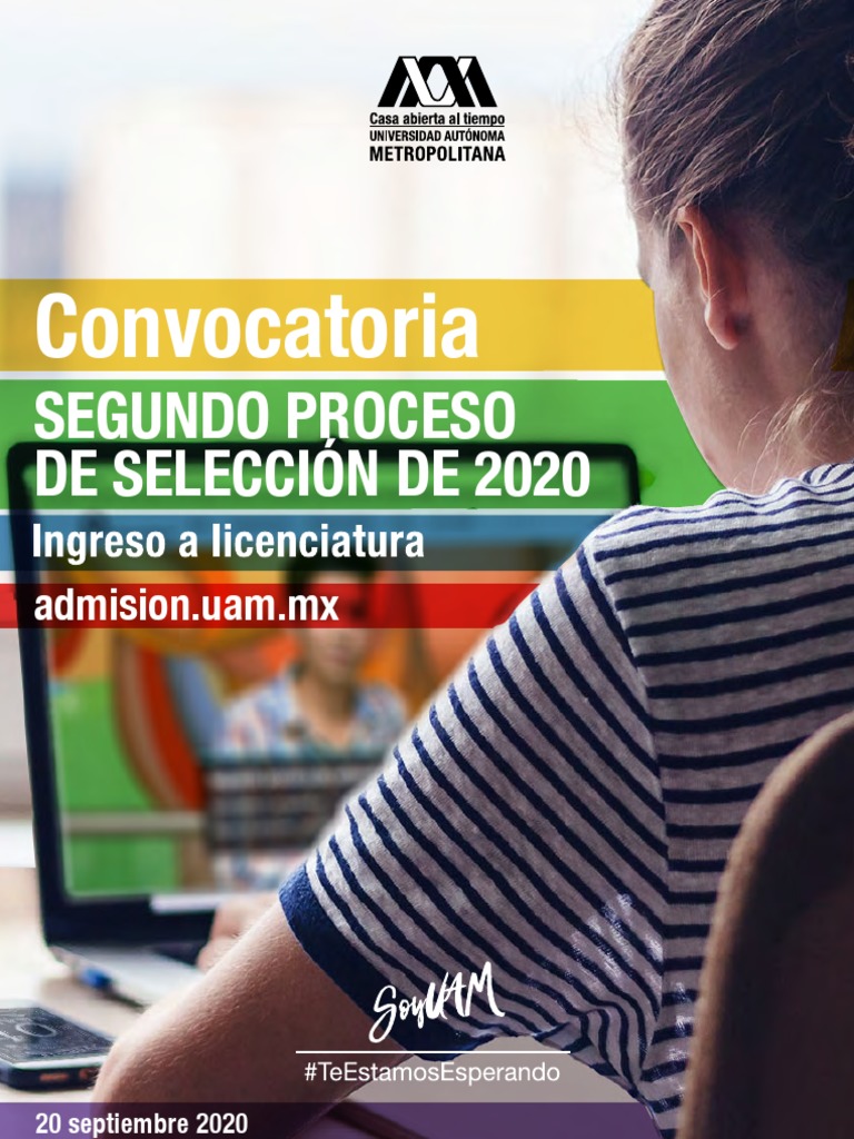 Convocatoria Segundo Proceso Seleccion Uam 2020 | PDF | Prueba (evaluación)  | Prueba / examen