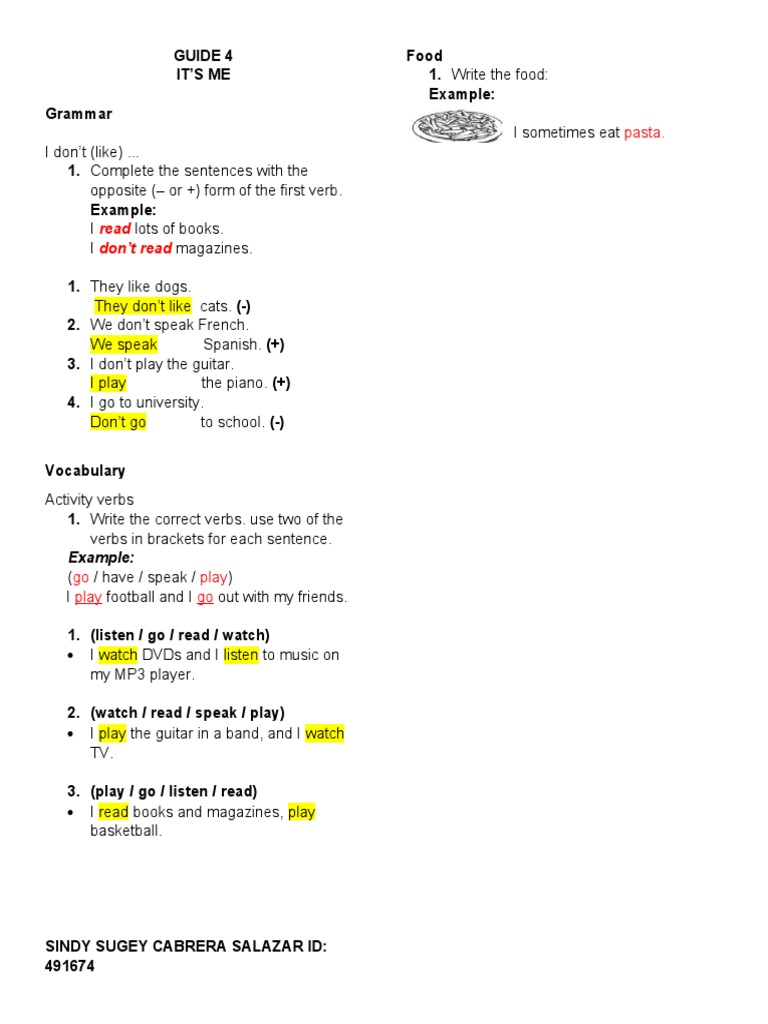 Grammar and Vocabulary Practice Guide | PDF | Language Arts ...