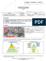 Evaluación - 1°M - Historia - Junio