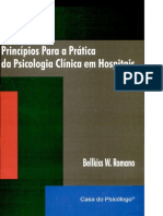 Principios para A Prática Da Psicologia Clinica em Hospitais - Bellkiss Wilma Romano - 1999 PDF