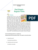 READING COMPREHENSION EXERCISE Simple Past RV