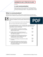 Introduction To Oral Communication: Print This Worksheet To Use It. Click Here To Print