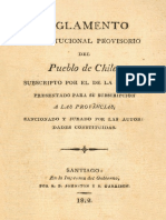 Reglamento Provisional de 1812 PDF