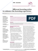 Identifying Different Learning Styles To Enhance The Learning Experience