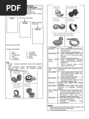 Nota Ringkas T2 Bab 2 2 Reka Bentuk Mekanikal Pdf