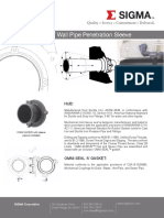 Omni Sleeve Wall Pipe Penetration Sleeve: SIGMA Corporation