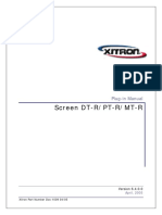 Screen DT-R/PT-R/MT-R: Plug-In Manual