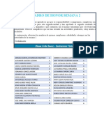 CUADROn DEn HONORn SEMANAn 2