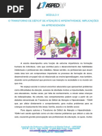 Transtorno de Déficit de Atenção e Hiperatividade Implicações na Aprendizagem