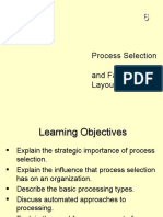 Process Selection and Facility Layout