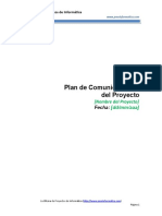 PMOInformatica Plantilla de Plan de Comunicaciones del Proyecto.doc