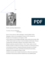 Biografía de John Dewey