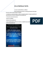 Calibracion de La Pantalla Tactil PDF