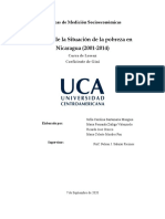 Informe de La Situación de La Pobreza en Nicaragua 2001-2014. Maria Morales. Maria Zuñiga. Sofia Santamaria. Ricardo Orozco