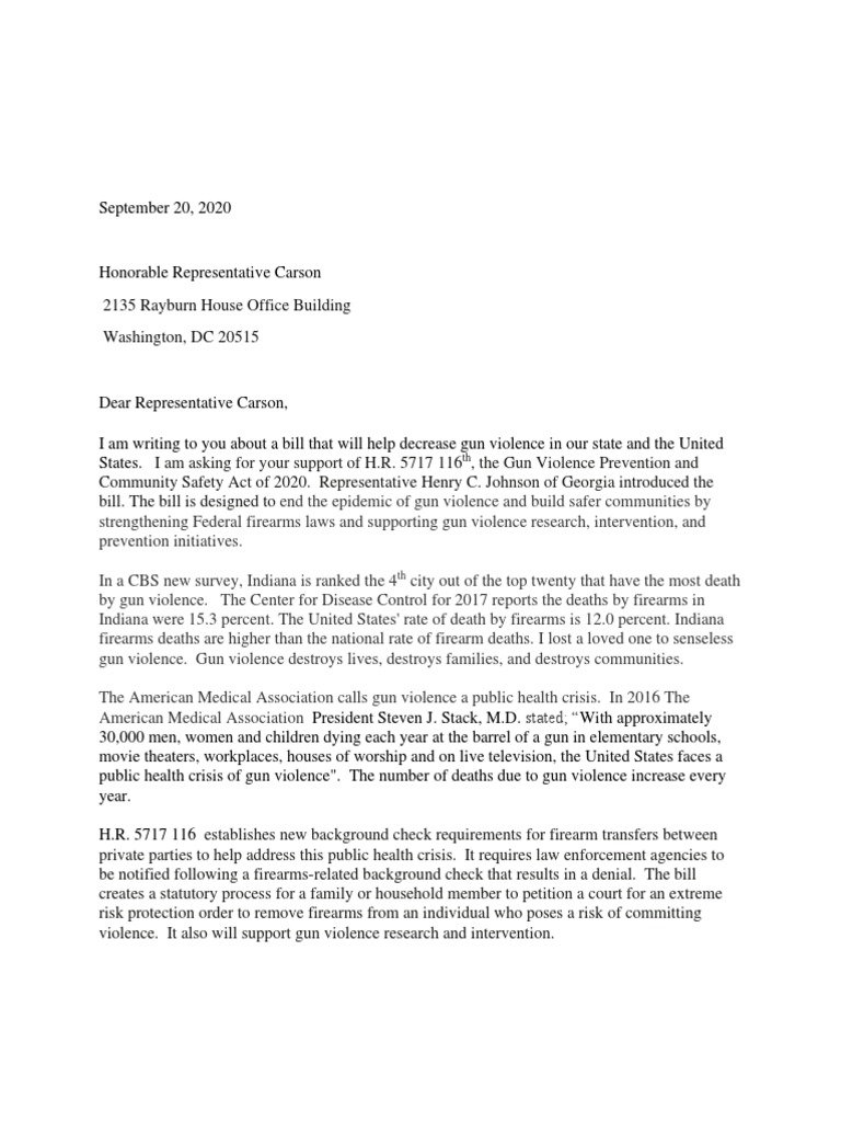 Advocacy Letter | PDF