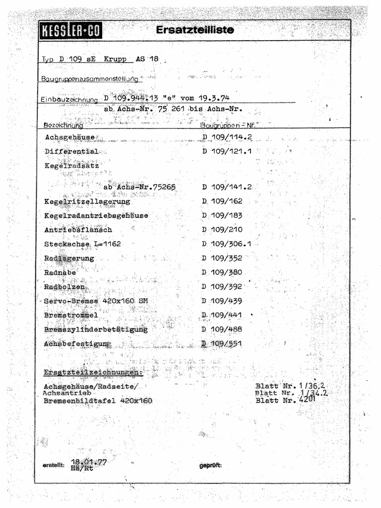 Kessler D109 | PDF