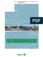 Conceptos, Criterios y Procedimientos de Clasificación Funcional de Caminos