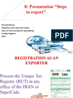 Evidence 8: Presentation "Steps To Export"