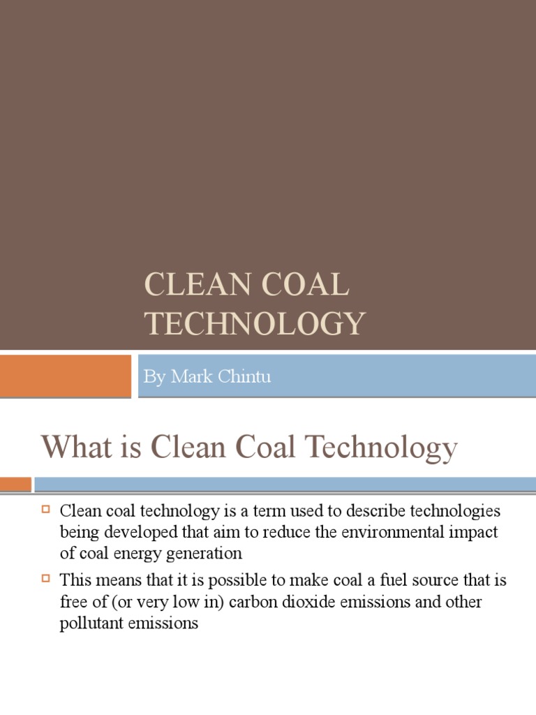 Clean Coal Tech: Pros & Cons | PDF