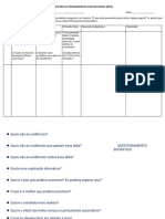 Registro de pensamentos disfuncionais otimizado para