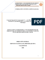 INNOVACIÓN GASTRONÓMICA. Unidad Temática 1