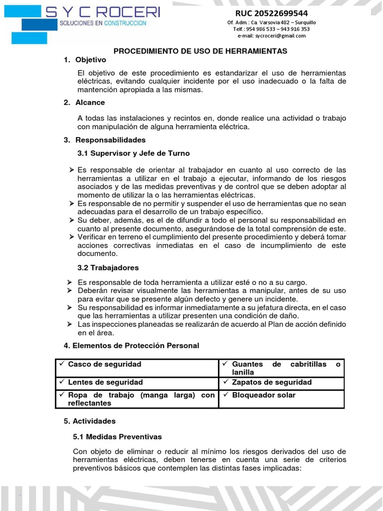 Instructivo de Manejo de Herramientas Manuales PDF | PDF | Naturaleza