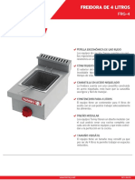 FRG-4 Freidora de 4 litros con construcción en acero inoxidable