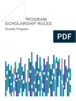 Access Program Scholarship Rules