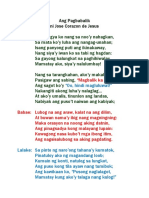 Ang Pagbabalik.Sabayang Pagbasa