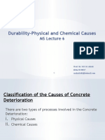 Durability-Physical and Chemical Causes: MS Lecture 6