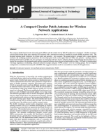 A Compact Circular Patch Antenna For Wireless Network Applications