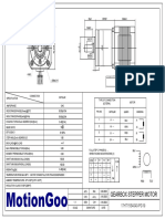 Motiongoo Geared Stepper Motor Drawing-17HT15S4040-PG19