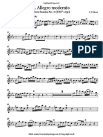Flute Sonata No. 2 Allegro Moderato JS Bach