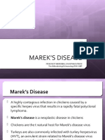 Marek'S Disease: Penyakit Mikrobial Dan Parasiter Ii Tim Mikrobiologi & Imunologi FKH-UBP