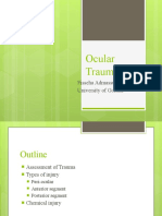 Ocular Trauma For Med V