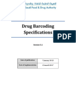Drug Barcoding Specifications