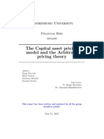 The Capital Asset Pricing Model and The Arbitrage Pricing Theory