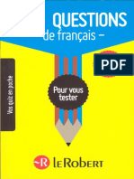 (Vos quiz en poche) Dominique Le Fur - 1000 questions de français-Le Robert (2012).pdf